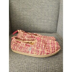 Bobs from Skechers Women's Purple Tweed Slip-on Shoes w/ Soft Interior Size 7.5